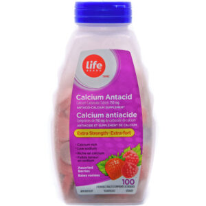 Life Brand Extra Strength Calcium Antacid Assorted Berries 100 EA