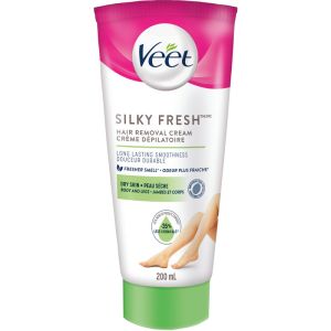 Veet Hair Removal Cream Silky Fresh Body & Legs, Dry Skin 200 mL