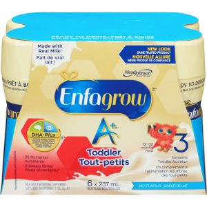 Enfagrow A+ Toddler Nutritional Drink Milk Flavour 6-pack Ready to Drink Bottles