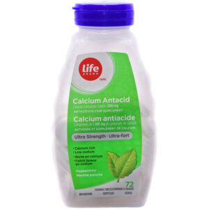 Life Brand Ultra Strength Calcium Antacid Peppermint 72 EA