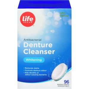 Life Brand LB Whitening Denture Cleanser 96 EA