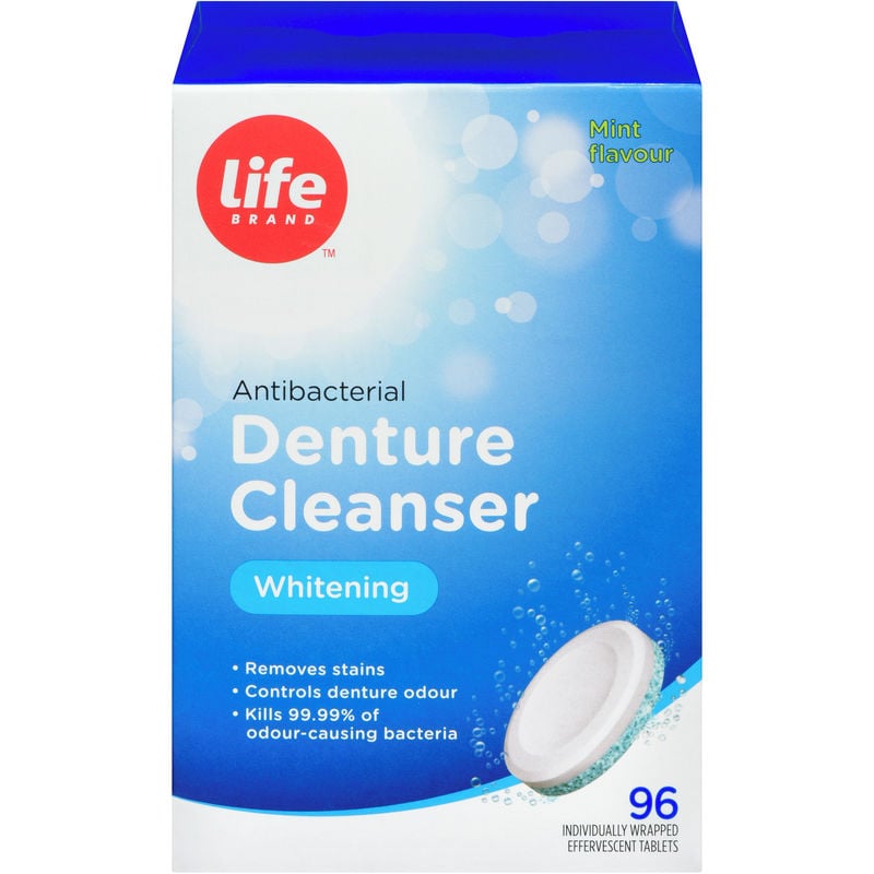Life Brand LB Whitening Denture Cleanser 96 EA