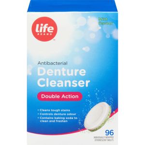 Life Brand LB Double Action Denture Clean 96 EA