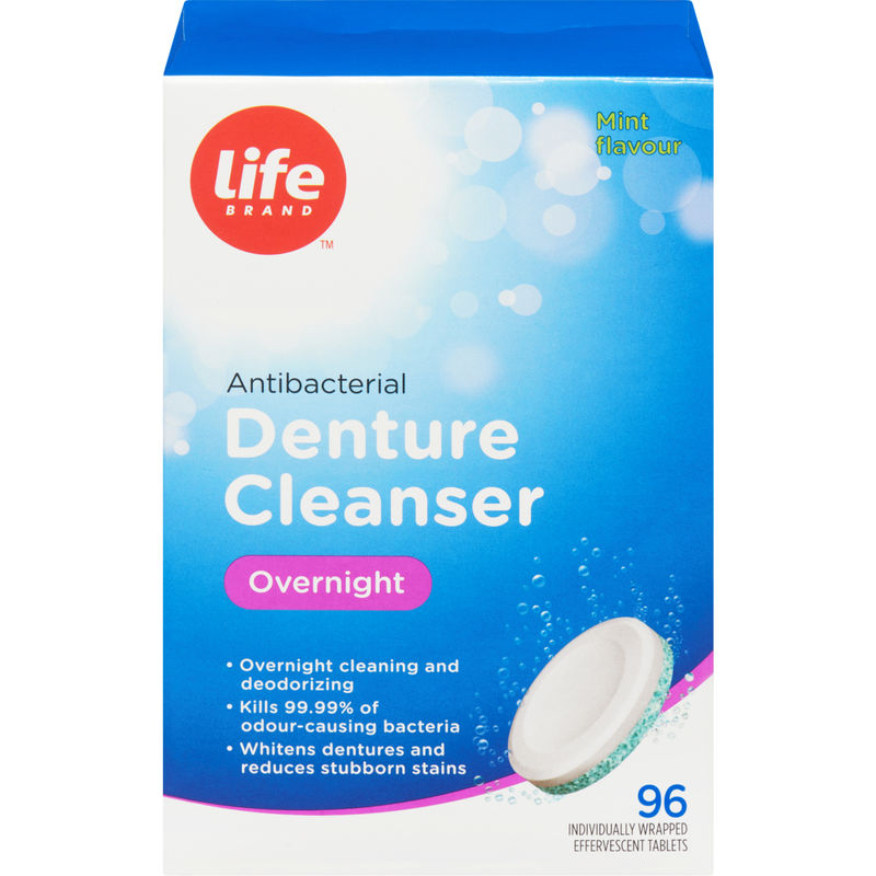 Life Brand LB Overnight Denture Cleanser 96 EA