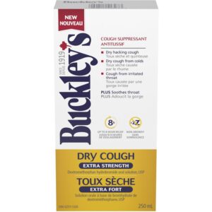 Buckley's Dry Cough Extra Strength Cough Suppressant Syrup, 250ML