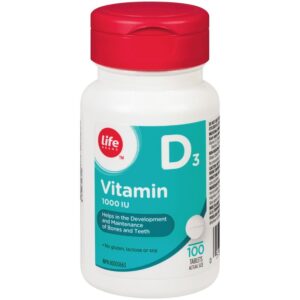 Life Brand Vitamin D3 1000 IU 100 TAB
