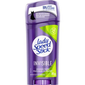Lady Speed Stick Invisible Antiperspirant Deodorant Solid, Powder Fresh 70 G