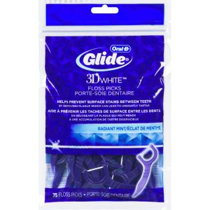 Glide 3DWhite Flossers - 75 EA