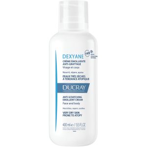 DUCRAY DEXYANE Anti-Scratching Emollient Cream 400 mL - Soothes Itching & Repairs Dry Skin