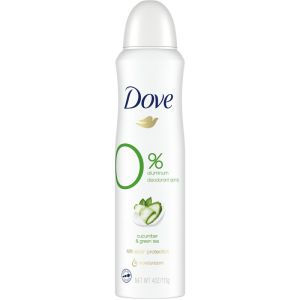 Dove 0% Aluminum Deodorant Spray Cucumber & Green Tea for Women - 48 Hour Protection