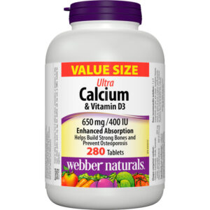 Ultra Calcium & Vitamin D3 Enhanced Absorption 650 mg / 400 IU 280 TAB