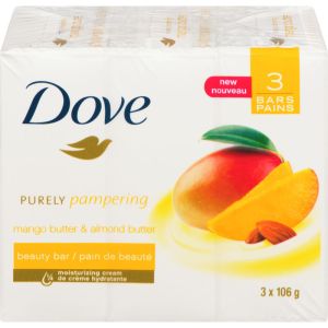 Dove Glowing Beauty Bar with Mango Butter and Almond Butter 3ct