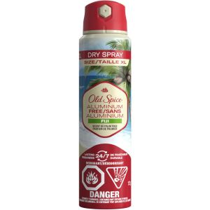 Old Spice Aluminum Free Dry Spray, Fiji 122 G