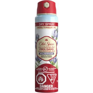 Old Spice Aluminum Free Dry Spray, Wilderness 122 G