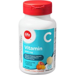 Life Brand Vitamin C 500mg 120 TAB