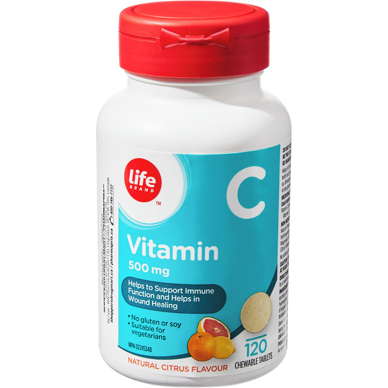 Life Brand Vitamin C 500mg 120 TAB