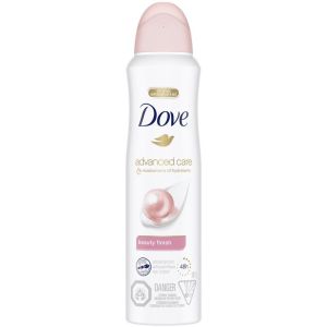 Dove Beauty Finish Dry Spray Antiperspirant for Sensitive Skin Antibacterial Odour Protection 107g