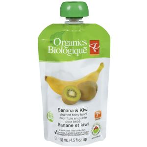 PC Organics PCO Banana & Kiwi 128mL Organic Strained Baby Food