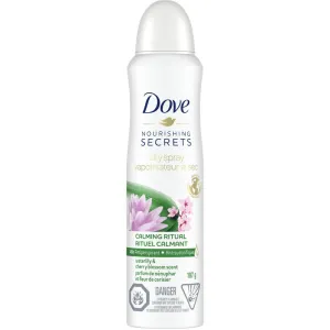 Dove Nourishing Secrets Dry Spray Antiperspirant Deodorant for Women Water Lily & Cherry Blossom 48H Protection 107g
