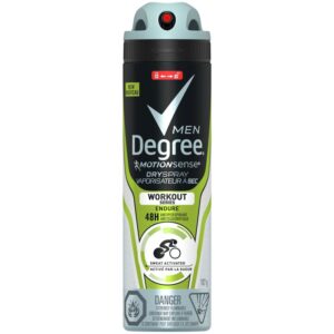 Degree Men Dry Spray Antiperspirant Workout Endure 107g