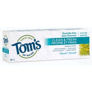 Tom's of Maine Clean and Fresh Fennel Natural Toothpaste (Non-Fluoride) 85ML