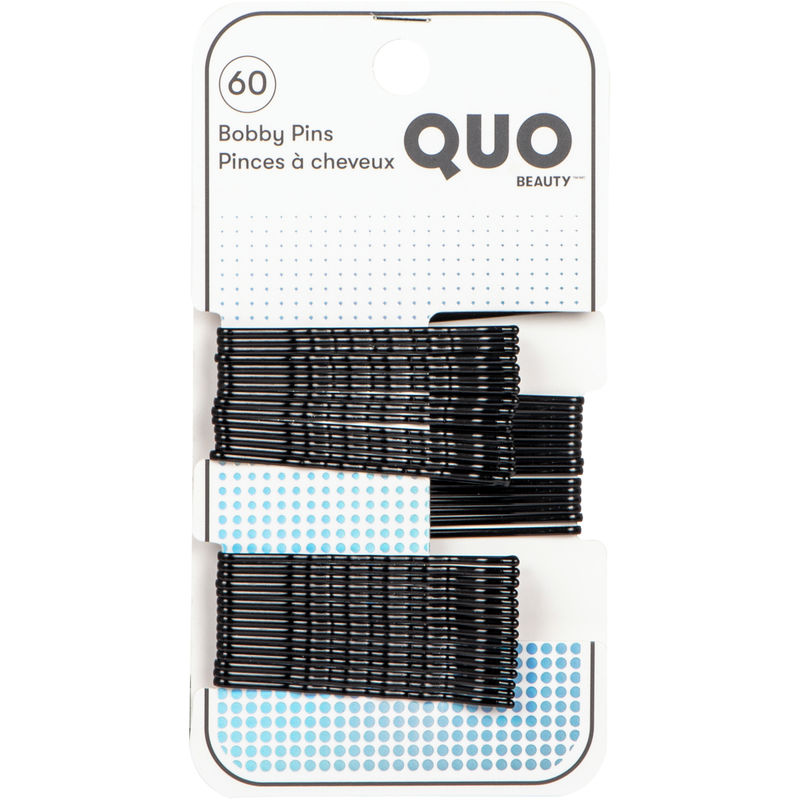 Quo Beauty 60pk Bobby Pin Black
