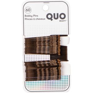 Quo Beauty 60pk Bobby Pin Brown