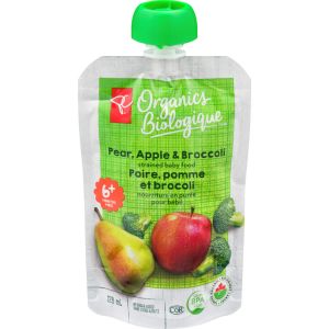 PC Organics PCO Pear Apple & Broccoli 128 mL