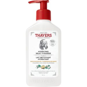 Thayers Hydrating Milky Cleanser with Hyaluronic Acid and Snow Mushroom, Natural Facial Cleanser, 237mL