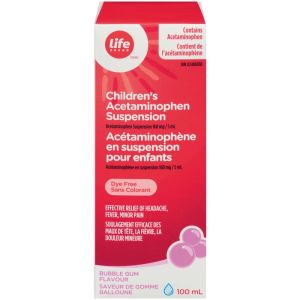 Life Brand Children's Acetaminophen Suspension 100 ML