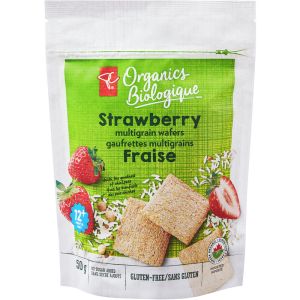 PC Organics Strawberry Multigrain Wafers