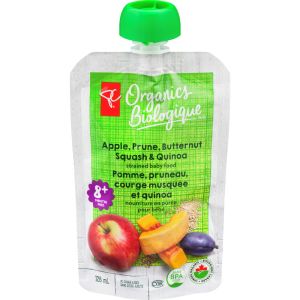 PC Organics PCO Prune Apple Butternut Squash & Quinoa 128 mL