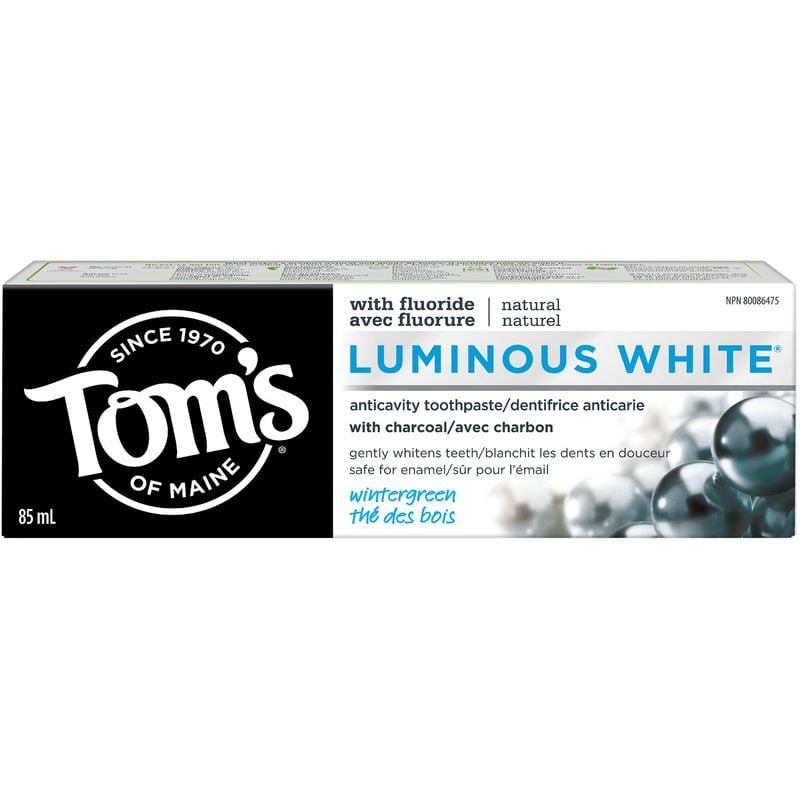 Tom’s of Maine Luminous White Charcoal Toothpaste 85ML - CTC Health