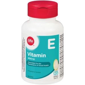 Life Brand Vitamin E 400 IU 120 Capsules