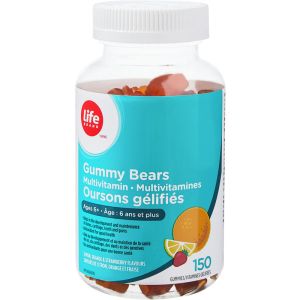 Life Brand Gummy Bears Multivitamins 150 Count