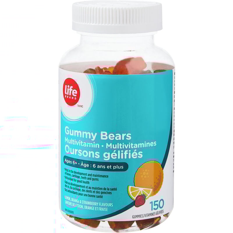 Life Brand Gummy Bears Multivitamins 150 Count