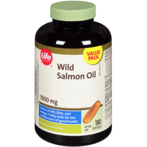 Life Brand Wild Salmon Oil 1000mg Value Pack 180 Capsules