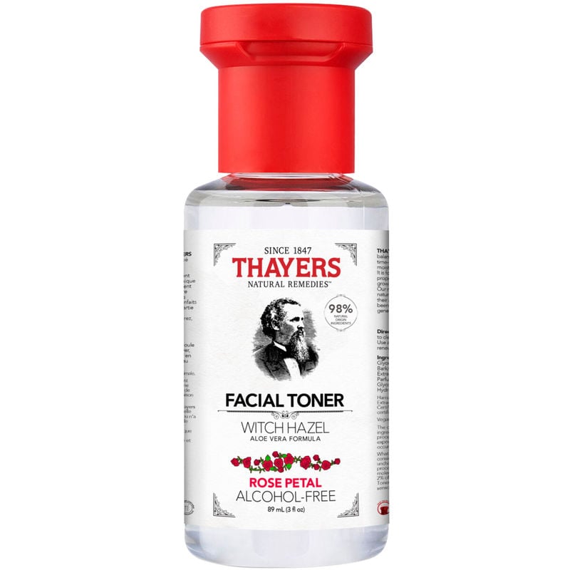 Thayers Rose Petal Alcohol-Free Witch Hazel Face Toner with Aloe Vera, Travel Size