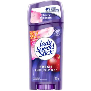 Lady Speed Stick Fresh Infusions Antiperspirant Deodorant, Cherry Blossom 65 G
