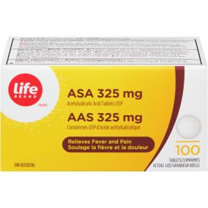 Life Brand LB A.S.A. 325mg 100 TAB ASA 325 mg