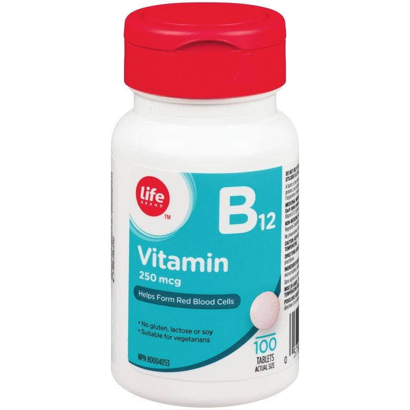 Life Brand Vitamin B12 250mcg 100 TAB