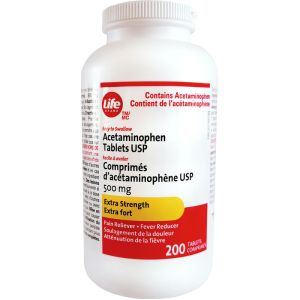 Life Brand LB Acetaminophen Tab 500 mg USP 200 TAB