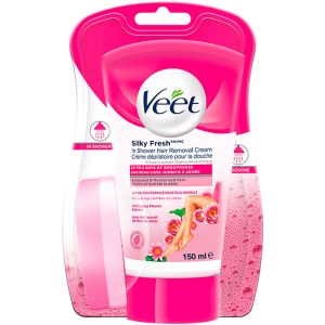 Veet Silky Fresh In-Shower Hair Removal Cream for Body & Legs Normal Skin, 150 mL