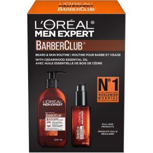 L'Oreal Paris Men Expert BarberClub Kit with Mens 3-In-1 Face, Beard, Hair Wash + Mens Face and Beard Oil