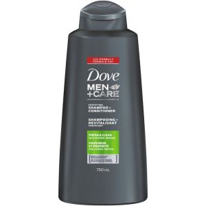 Dove Men+Care Fresh Clean Fortifying 2in1 Shampoo & Conditioner with Caffeine and Menthol