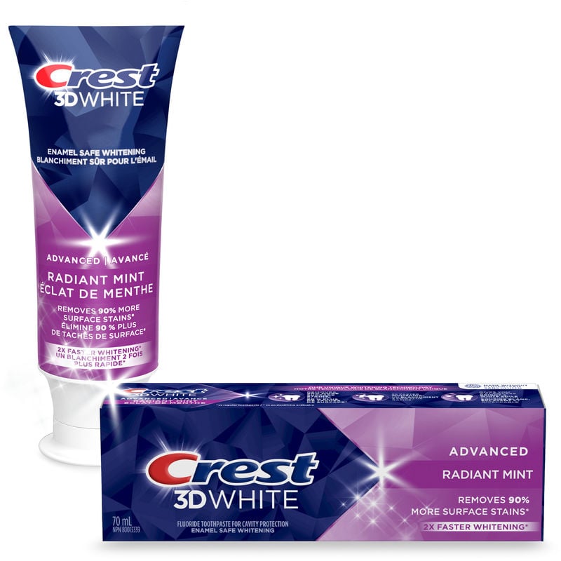 Crest 3D White Advanced Radiant Mint Whitening Toothpaste 70 ML - CTC ...