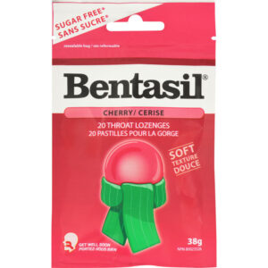 Bentasil Cherry Lozenges - Sugar-Free Soft Texture