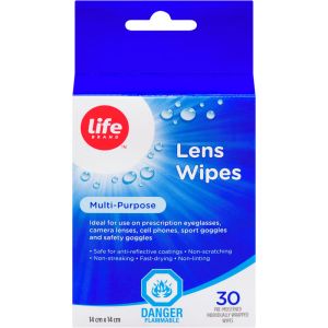 Life Brand Lens Wipes 30 Count