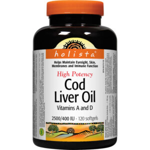Holista Cod Liver Oil High Potency 120 Capsules