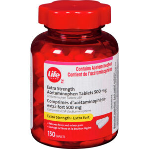 Life Brand LB Ex Strength ACET 500MG Cap 150 ea - Extra Strength Acetaminophen Tablets